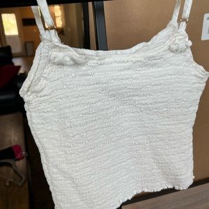 brandy melville white crop top